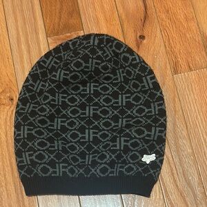 Black & Gray FOX Beanie